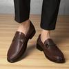 Fashion Luxury Brand Mens Summer Cowhide Breathable Casual Leather Shoes Fashion New Men Comfortable Hollow Out Business Leisure Loafers