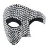 Halloween Headgear Stunning Rhinestone Masquerade Headgear Easy To Wear Non-fading Decorative Masquerade Headgear