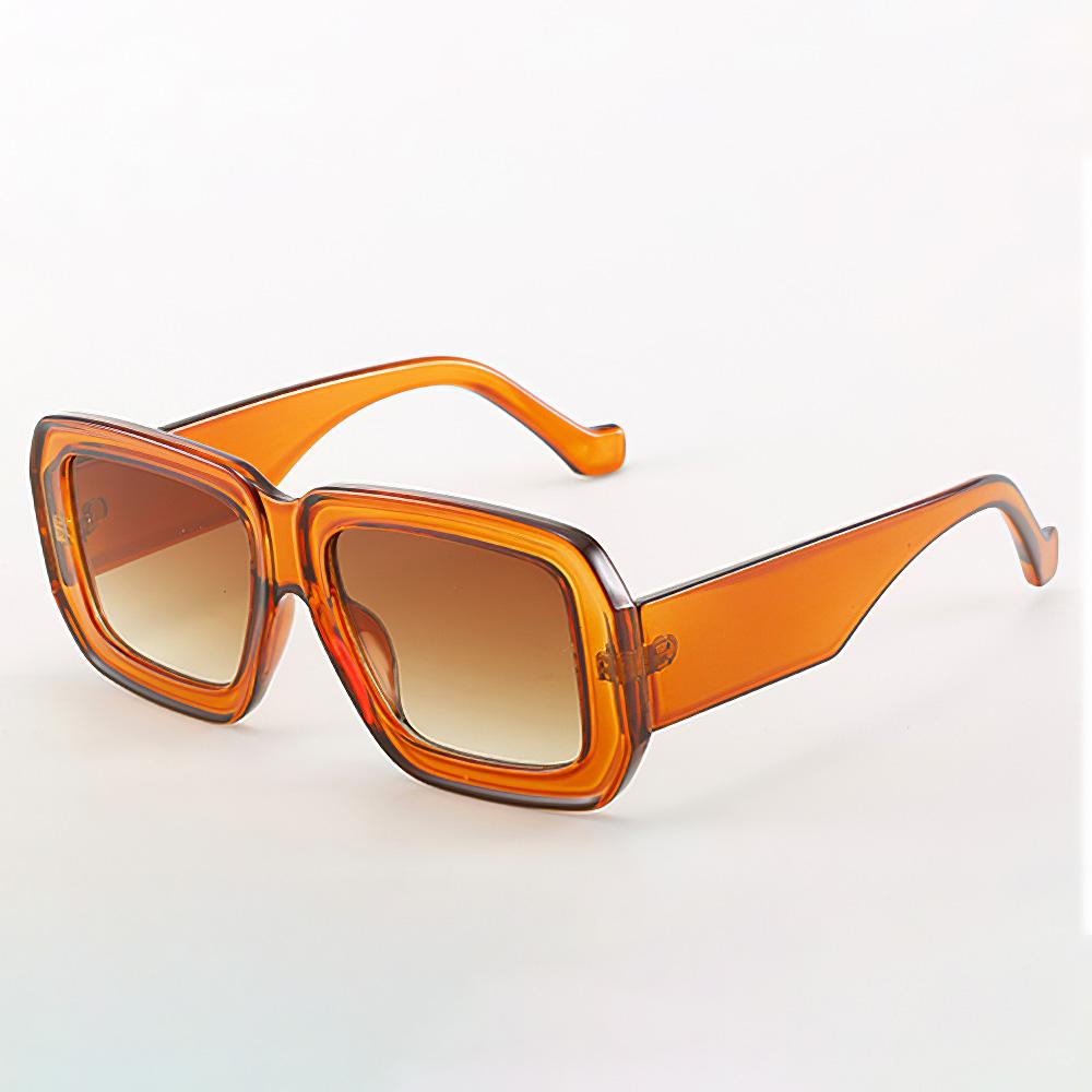 

Latest In Stylish Sunglasses for Female Simple Modern Black Square Eyewear with Dark Lenses Long Legs Design Eyewear Female