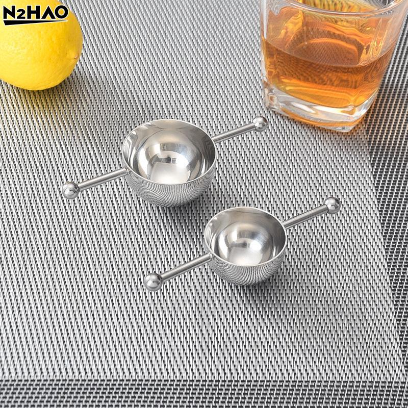 15/30ML Stainless Steel Cocktail Jigger For Precise Liquor Mixing Double Beads Measuring Cup Practical Bartenders Tool
