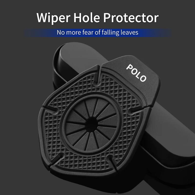 Car Windshield Wiper Hole Protector Silicone Material Dustproof For VW Polo Scirocco Jetta Beetle Golf Passat Tiguan TouranJD8