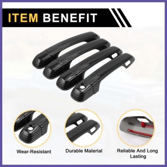 4pcs Exterior Door Handle Cover for Toyota 4Runner 10-19 with 2 Keypad