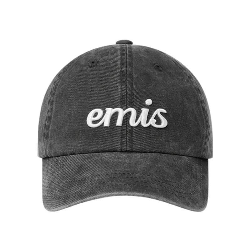 

EMIS VINTAGE PIGMENT BALL CAP-BLACK BLACK