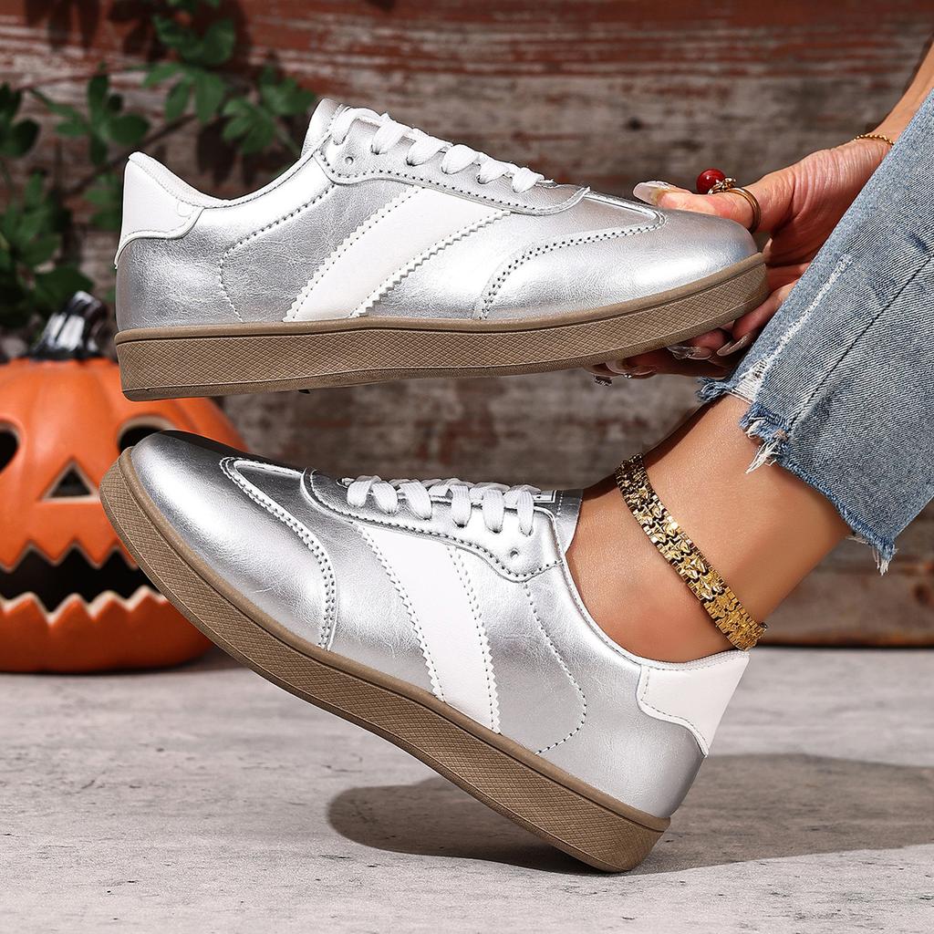 Women'S Casual Sports Shoesgirls' Non-Slip Lace-Up Low-Top Casual Sports Shoes Wear-Resistant Women'S Shoeslightweight Round Toe