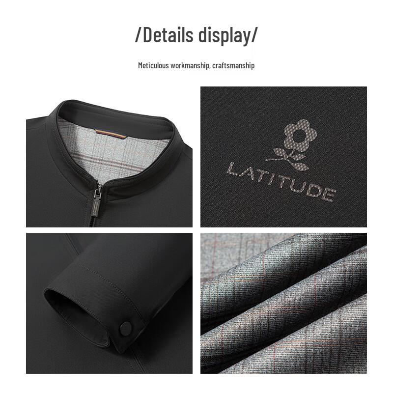 MONTAGUT Men's Spring/Autumn Stand Collar Business Jacket