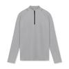 Maglia da Allenamento a Maniche Lunghe con Collo Alto e Mezza Zip, Top da Corsa, Nuova T-shirt Monocolore Sportiva da Fitness, Velluto Tedesco da Uomo