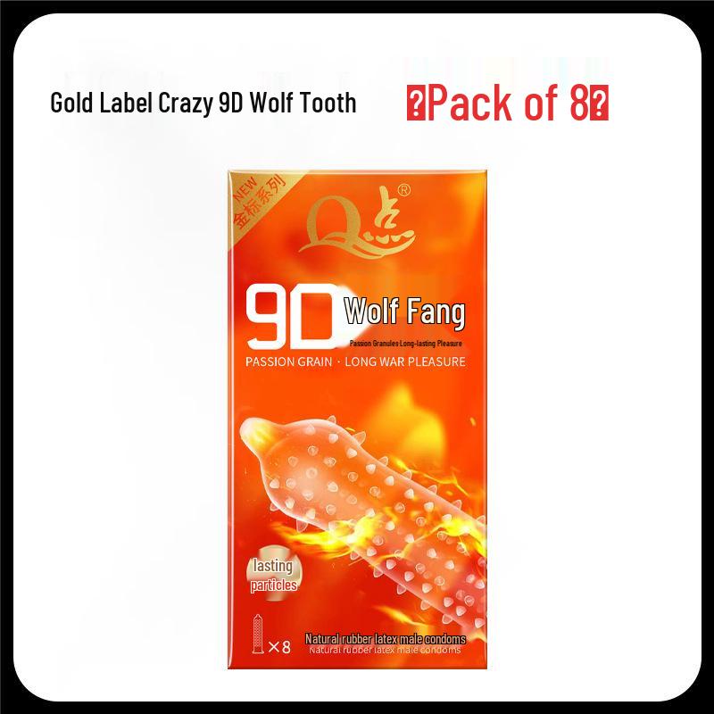 Q Point Ultra-Thin Pink Condoms with 3D Surrounding Particles - Odorless, Super Lubricated, Female Pleasure Enhancing.