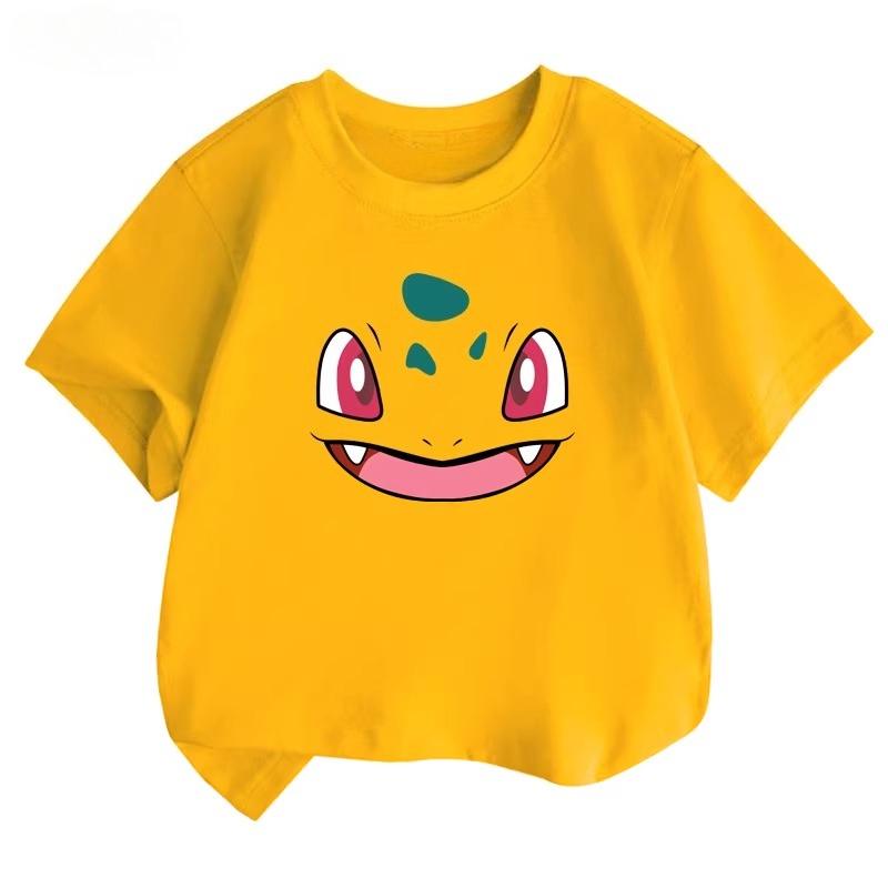 Potdemiel Summer New Pikachu Kids 100 Cotton TShirt Comfortable and Breathable Suitable for Boys and Girls