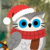 Christmas Owl Window Decals Cute Sticker Snowy Branch Candy Glass Decal Waterproof Decorative Stickers for Doors Xmas Decor Holiday Home Store Front