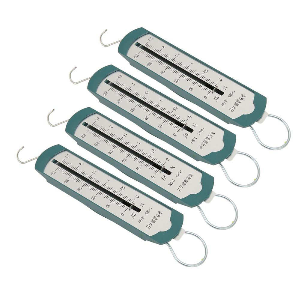 4pcs Spring Dynamometer Professional High Accuracy Bar Portable Spring Scale for Student Physics
