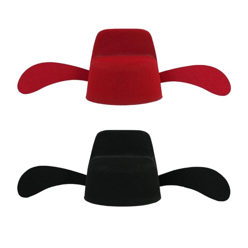 Ancient Chinese LiBai Styles Cloth Cap Comfortable Ventilated Hats Theme Party Historical Hat for Daily Wear