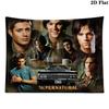 Supernatural Hunting Brothers Wall Tapestry Aesthetic Wall Hanging Printed Fabric Blanket Decorative Tapestries for Bedroom Living Room Home Decor
