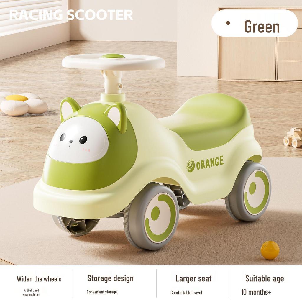 New Four-Wheel Kids Ride-On Scooter for Boys & Girls, Ages 1-3, Anti-Rollover Design
