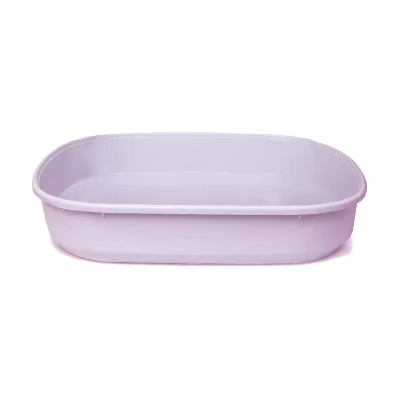 

Nordic Style Anti-Splash Semi-Enclosed Cat Litter Box, Large Capacity, Thickened Design - Pet Supplies Small 40*33.5*12cm (with scoop)