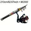 Carbon Fiber Telescopic Fishing Rod and Reel Combo Short Sea Rods Spinning FIshing Pole Superhard 1.8M 2.1M 2.4M 2.7M 3.0M 3.6M