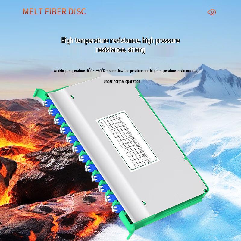 ZONWAN 12-Core Fiber Optic Patch Panel