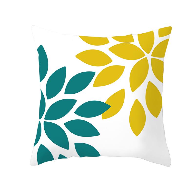 Geometryczny Nadruk Cyfrowy Poszewka na Poduszkę Skórka Brzoskwiniowa Nowoczesny Prosty Styl Poszewka na Poduszkę na Sofę Pokrowiec na Poduszkę Samochodową Dekoracja