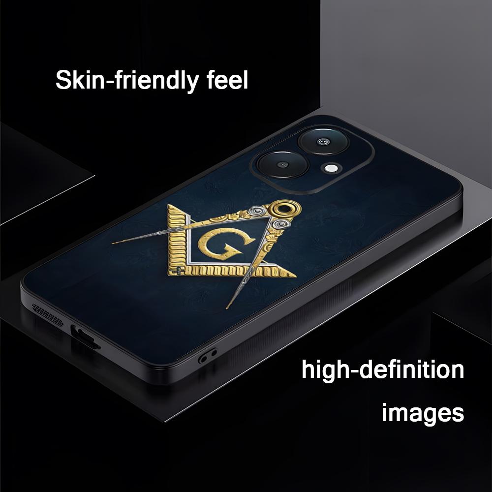 

Popular Freemasonry design Phone Case For Xiaomi Redmi 14C 13C 12C Note14 13 12 11 10 Pro Plus S Soft Black Phone Cover Redmi Note 12 Pro