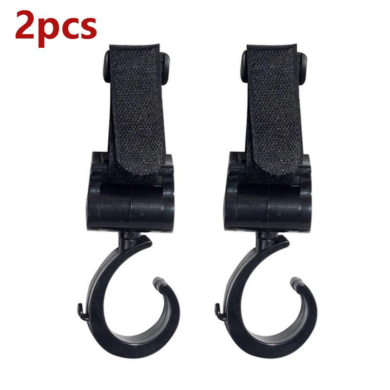 Baby Stroller Hooks Plastic Buckles Clips Carabiner Multifunction Household Trolley Diaper Bag Organizer Hook Pram Hanger Set