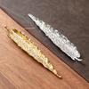 Antique Alloy Banana & Bodhi Leaf Incense Holder for Home - Creative Sandalwood Agarwood Stick Burner