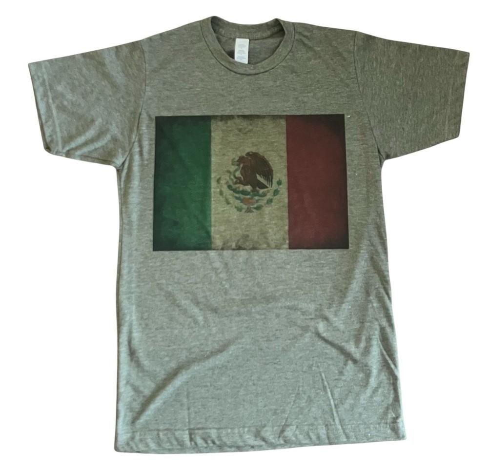Mexican Flag Vintage Print TShirt Soft Style Unisex Mexico Unisex T-Shirt
