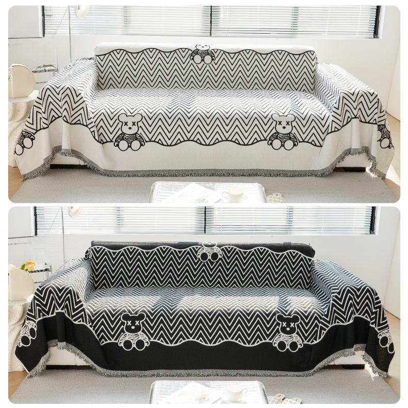 Chenille Anti-Scratching Sofa Towel Cartoon Simple Sofa Cover Cloth Advanced Sense All-Inclusive Universal Sofa Cover Universal