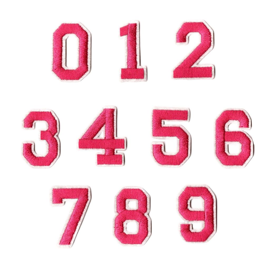 Colorful English Letter & Number Embroidery Patch Set for Clothing Decoration