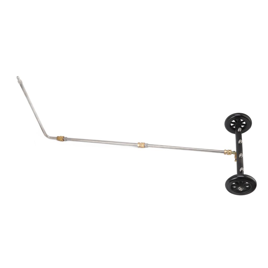 16in Under Car Washer Black with 1/4in Interface Undercarriage Cleaner Surface Cleaner for Cleaning