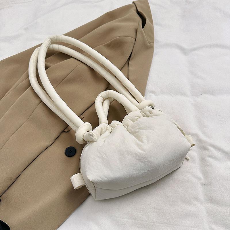 Damskie pikowane torby na ramię Mała puszysta bawełniana nylonowa puchowa torba crossbody Mini torebki damskie Projektant mody