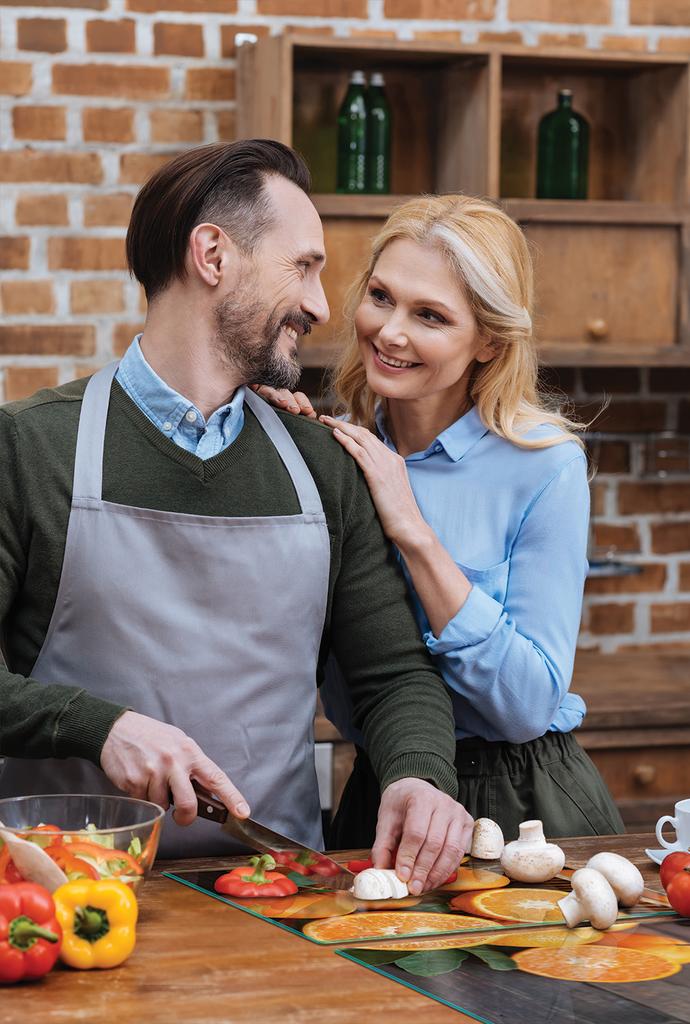 SZKLANA PŁYTA OCHRONNA NA KUCHENKĘ 90x52 OWOCE