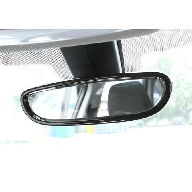 Black Wood Rearview Mirror Frame For BMW 2 Series Touring Middle Console 2015-19