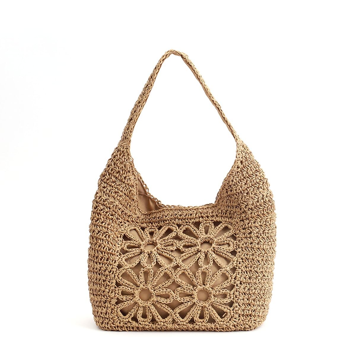 Бумажная сумка-тоут с цветочным мотивом Cuco 2513112043 Верблюжий (144)