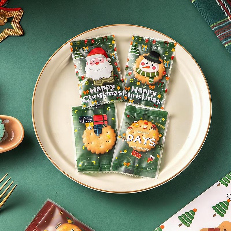 Disposable Christmas Cookie Packaging Bags