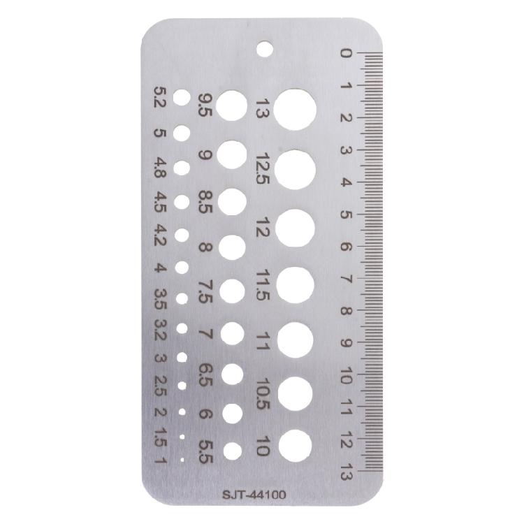 29 Holes Drill Bit Size Gauge Measuring Tool for Accurate Measurement Index Gauge Tool Metric/Inch Drill Bit Gauge