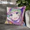Vocaloid Gumi Megpoid Echo Cushion Cover Decorative Pillowcase Soft Short Plush Cozy Durable Sofa Home Decor Items Gift