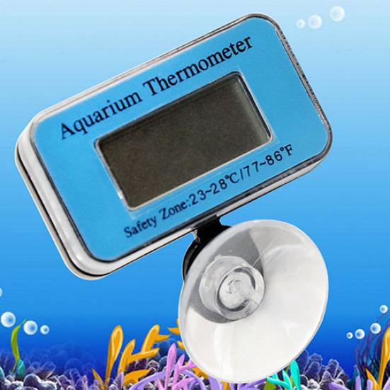 Digital LCD LED Display Aquarium Fish Tank Waterproof Submersible Thermometer