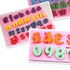 3 Stück Mini Buchstaben Zahlen Silikon Handgemacht Fondant Kuchen Dekorieren DIY Form