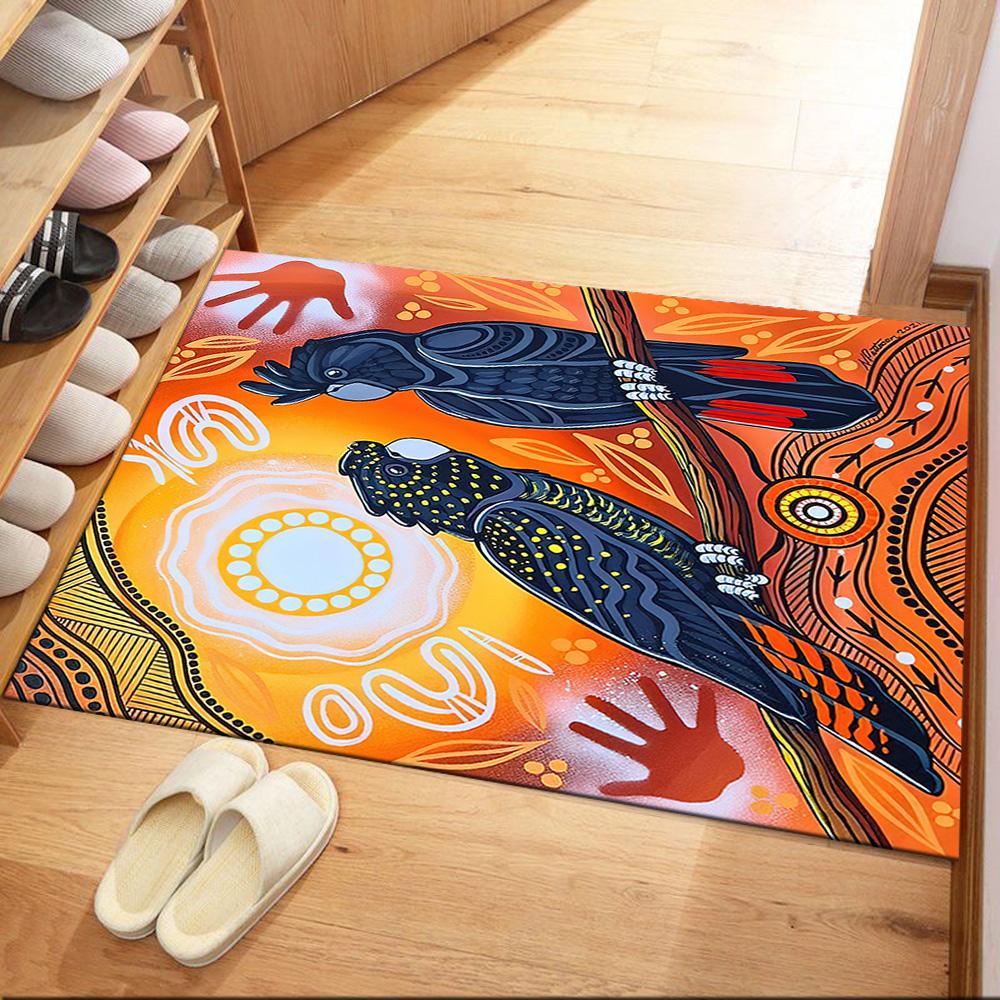 Australian Aboriginal Style 86 Carpet Perfect for Bedrooms Outdoor Kitchen Dining Room Antislip Carpet Anime Office Decor Birthday/Christmas Gift