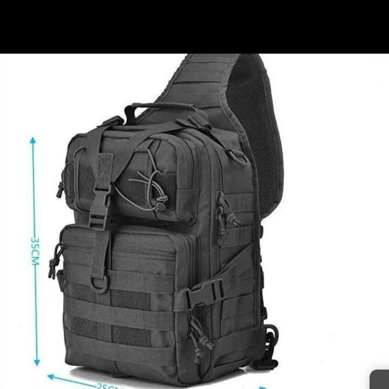 Tool Bags Tactical MOLLE Sling Crossbody Tool Bag Waterproof Oxford Cloth Utility Pouch Outdoor Hiking Cycling