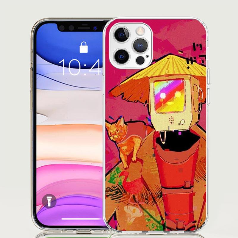 

Stray Cat Game Phone Case for Apple iPhone 17 Air 16 15 Plus 14 + 13 Mini 12 11 Pro Max 7 8 SE 16Max Soft Shell Cover Coque 17 A iPhone 15