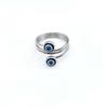 Punk Geometric Irregular Liquid Lava Waterdrop Shaped Open Rings For Women Vintage Silver Color Metal Rings Personality Jewelry