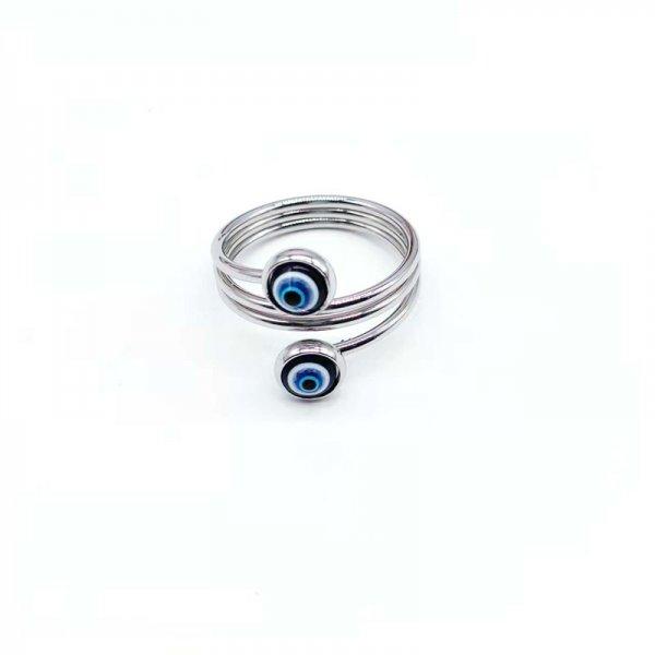Punk Geometric Irregular Liquid Lava Waterdrop Shaped Open Rings For Women Vintage Silver Color Metal Rings Personality Jewelry