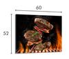 Szklana płyta ochronna na kuchenkę 60x52 Grill
