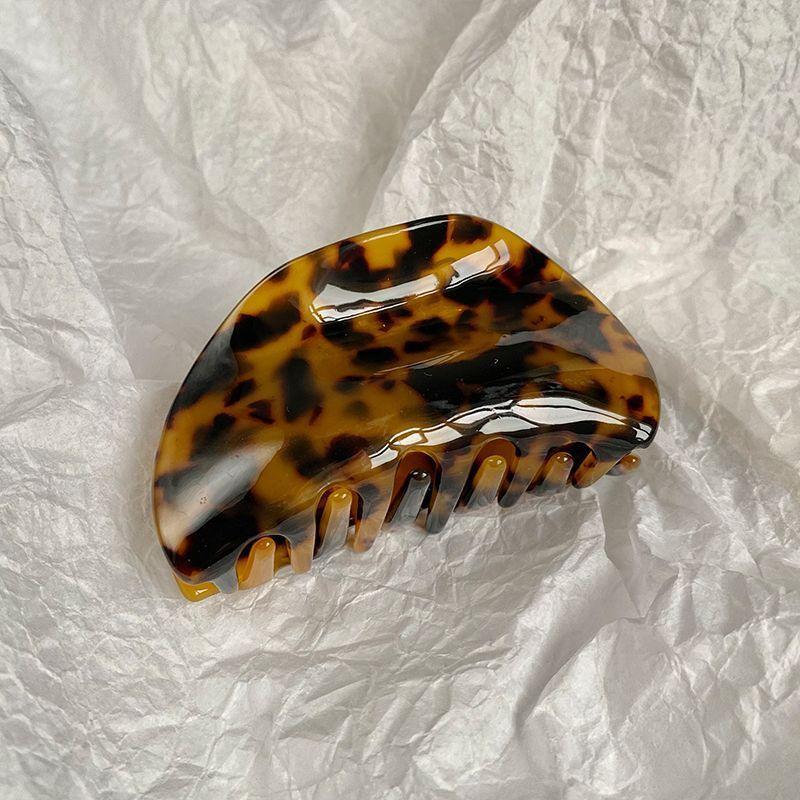 Acetate Hair Claw Medium Size Colorful Grid Plaid Stripe Hair Clip Shark Clips Girls Women Hair Accessories