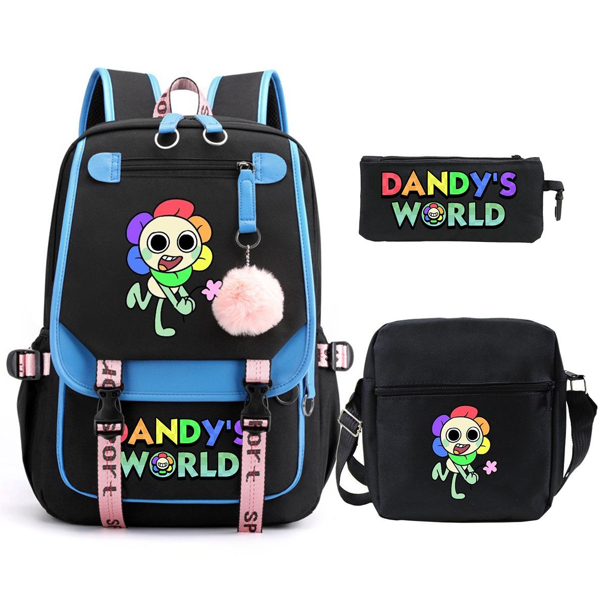 

Dandy s world game merchandise Elementary and middle school students fashion schoolbag children s backpack three-piece set No specification