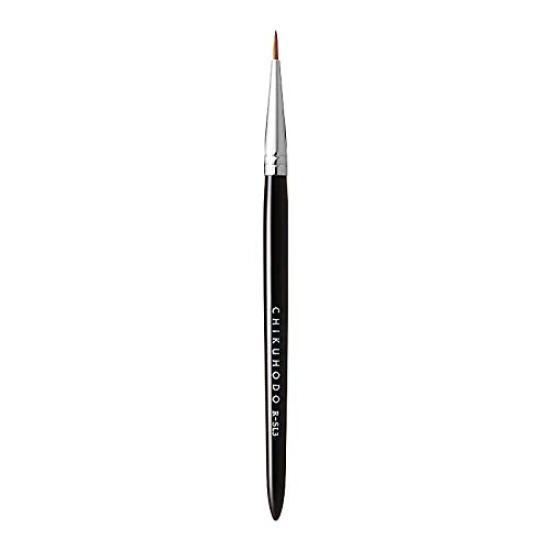

Кисть Kumano Brush Chikuhodo Regular Series Eyeliner Brush Кисть Weasel Black Line для макияжа (Косметическая кисточка) Р-SL3 чёрный