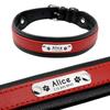 Leather Dog Collar Personalized Collar For Big Large Dogs Custom Engraved Nameplate Pet ID Tag Collars German Shepherd Pitbull
