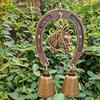Horse-Shaped Retro Wind Chimes Creative Metal Pendant Home Decorative Outdoor Wind Chimes  New Year