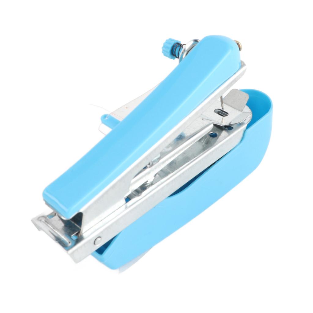 Handheld Sewing Machine Practical Portable Blue Mini Sewing Machine for Household Travelling