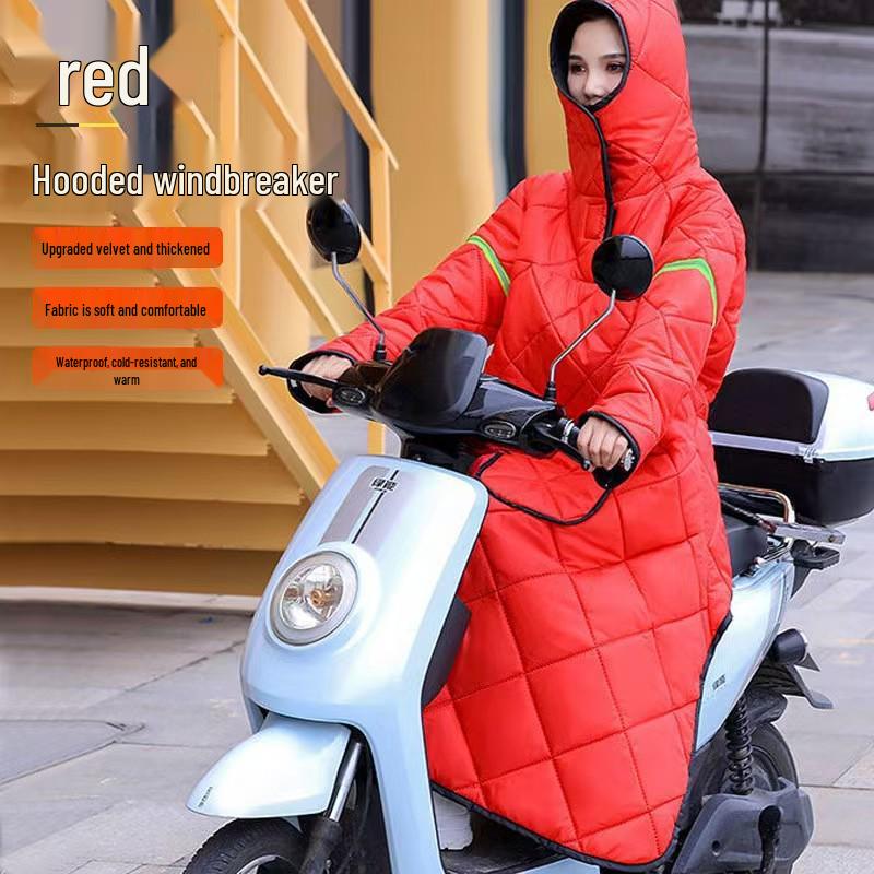Winter Fleecegefütterte Rad- & Motorrad-Windjacke zur Trennung von Mann und Fahrzeug